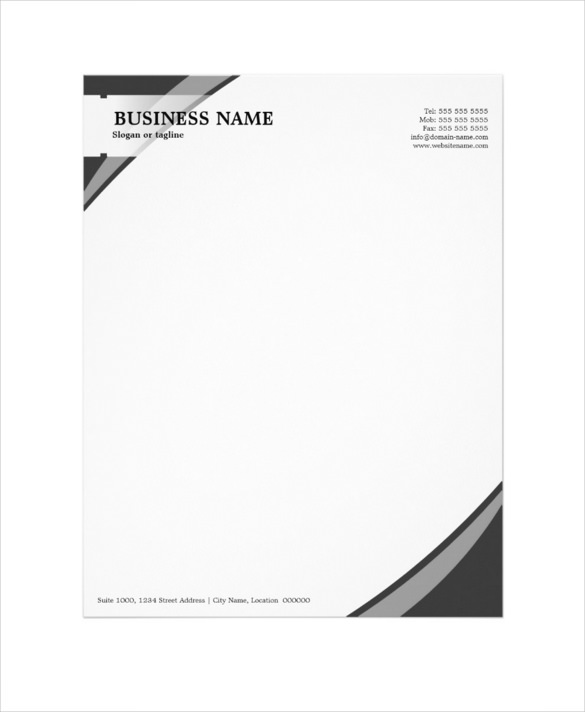 Professional Word Letterhead Template