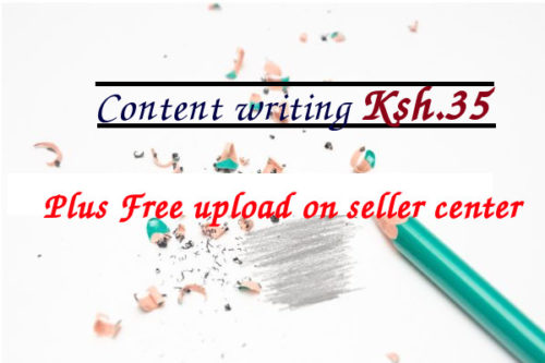 Content writting plus free product upload on seller center